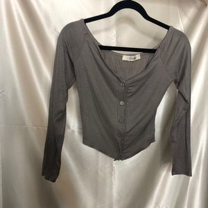 Long sleeve crop top